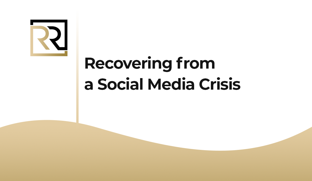Recovering from a Social Media Crisis